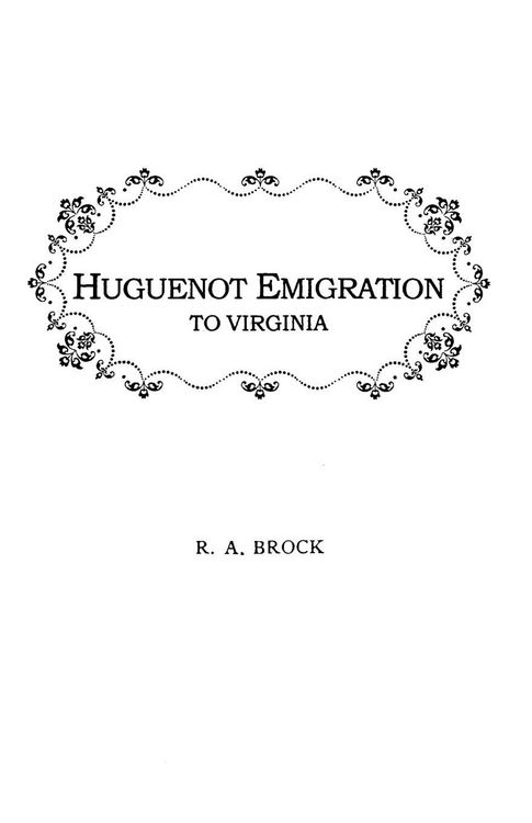 Produktbild: Huguenot Emigration to Virginia . . .