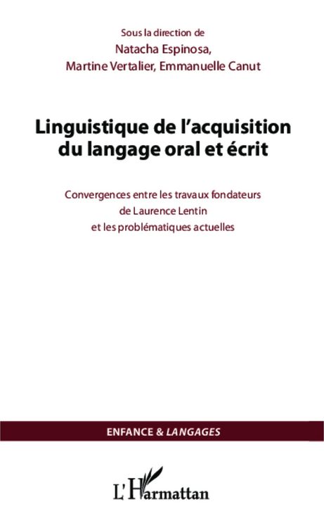 Produktbild: Linguistique de l'acquisition du langage oral et &eacute;crit