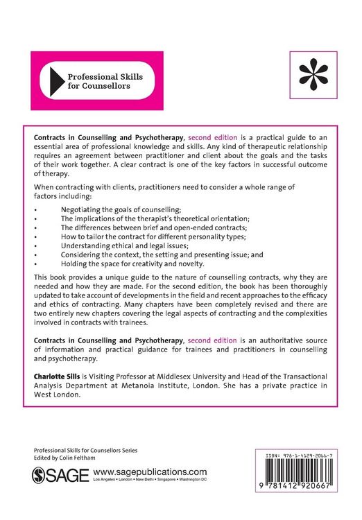 Produktbild: Contracts in Counselling & Psychotherapy