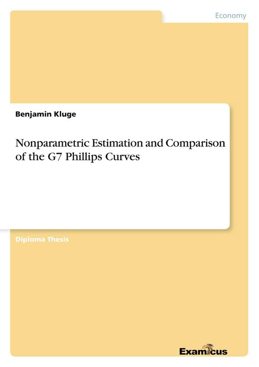 Produktbild: Nonparametric Estimation and Comparison of the G7 Phillips Curves
