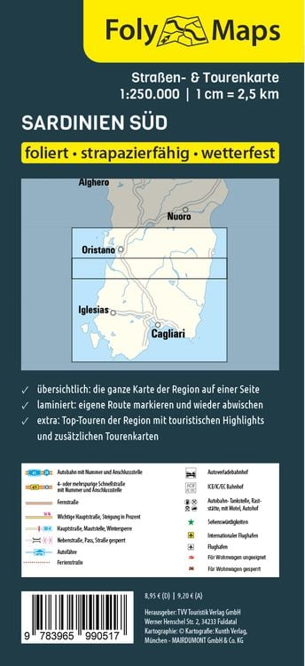 Produktbild: FolyMaps Sardinien S&uuml;d