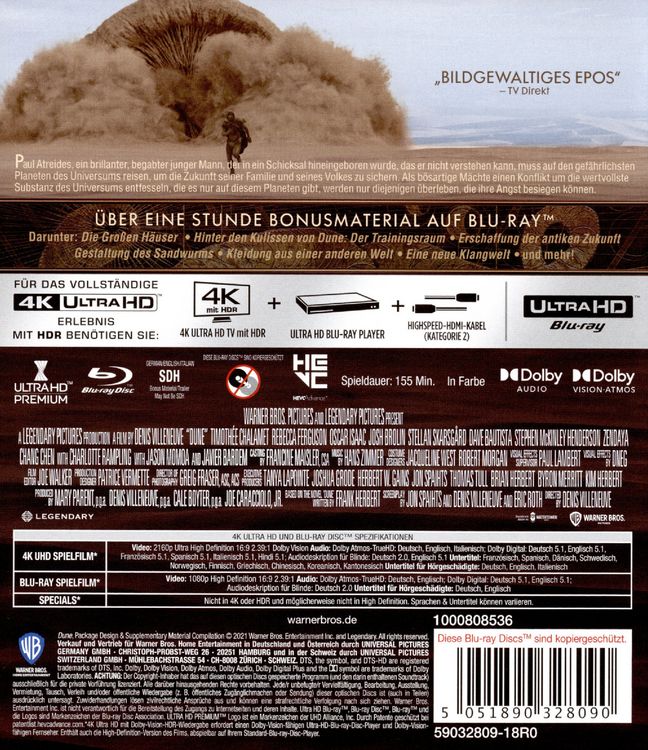 Produktbild: Dune (+ Blu-ray 2D)