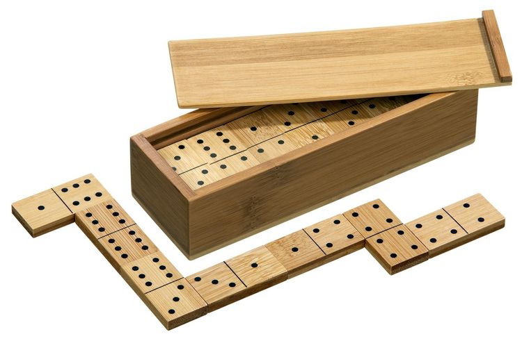 Produktbild: Domino Doppel 6 Holzbox 17x5x4cm
