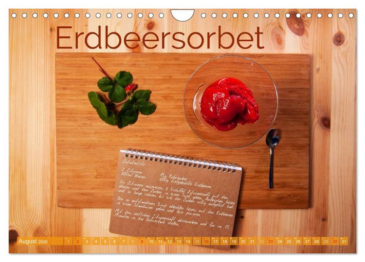 Produktbild: Einfache vegane Rezepte (Wandkalender 2026 DIN A4 quer), CALVENDO Monatskalender