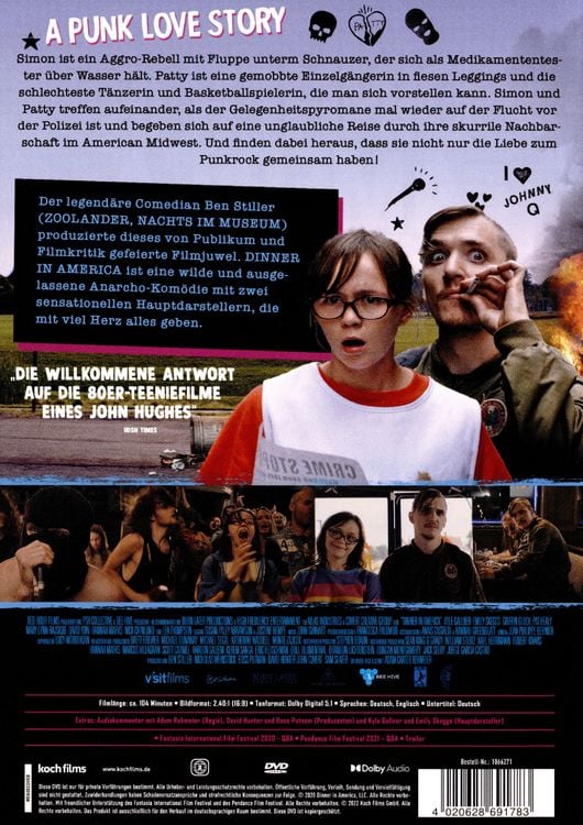 Produktbild: Dinner in America - A Punk Love Story