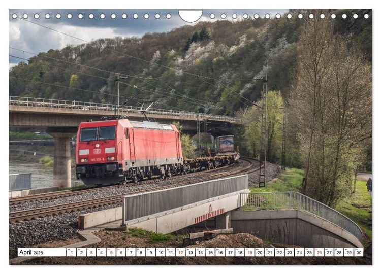 Produktbild: Eisenbahn an Rhein und Mosel 2026 (Wandkalender 2026 DIN A4 quer), CALVENDO Monatskalender