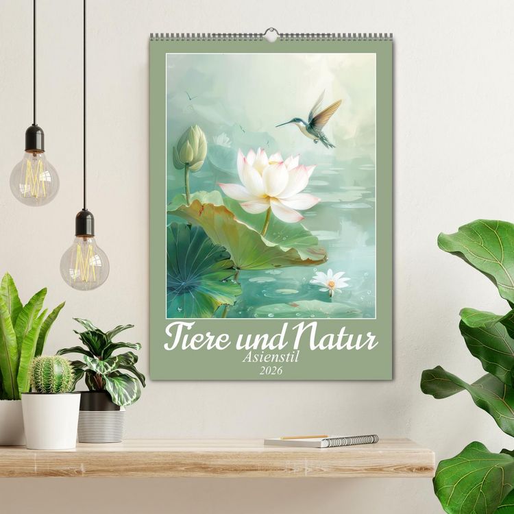 Produktbild: Tiere und Natur - Asienstil (Wandkalender 2026 DIN A2 hoch), CALVENDO Monatskalender