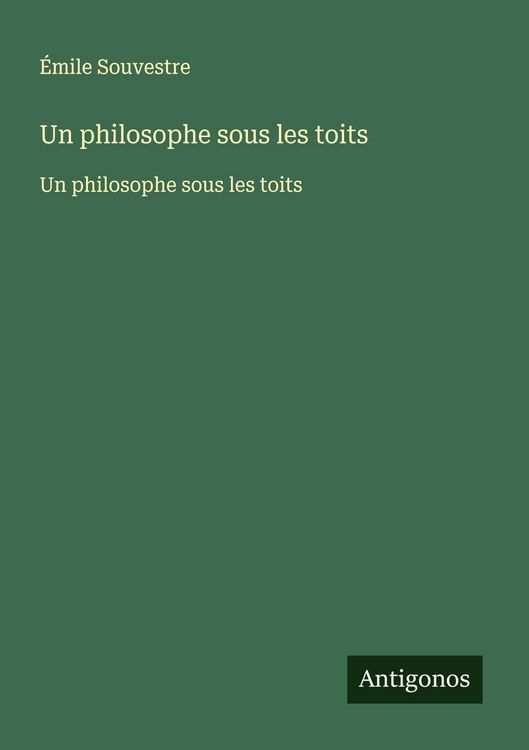 Produktbild: Un philosophe sous les toits