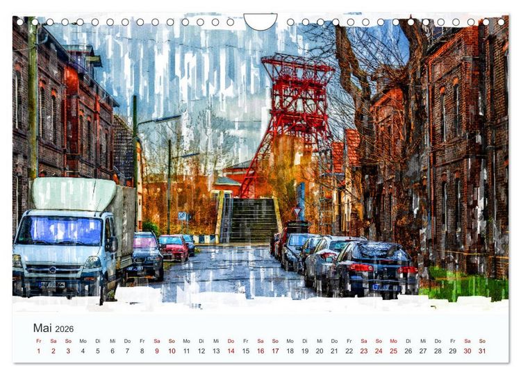 Produktbild: Ruhrpott Art (Wandkalender 2026 DIN A4 quer), CALVENDO Monatskalender