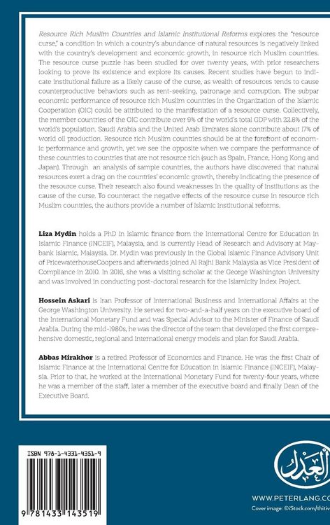 Produktbild: Resource Rich Muslim Countries and Islamic Institutional Reforms