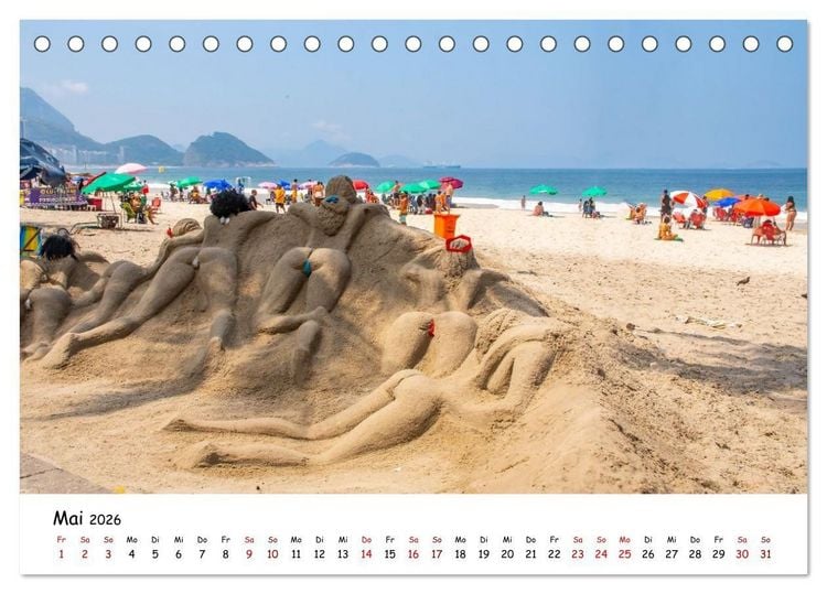 Produktbild: Rio de Janeiro - K&uuml;stenmetropole (Tischkalender 2026 DIN A5 quer), CALVENDO Monatskalender