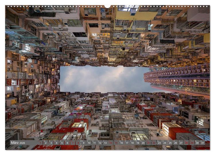 Produktbild: Hong Kong Citylights (hochwertiger Premium Wandkalender 2026 DIN A2 quer), Kunstdruck in Hochglanz