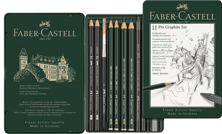 Produktbild: Faber-Castell Set Pitt Graphite kleines Set 11er Metalletui