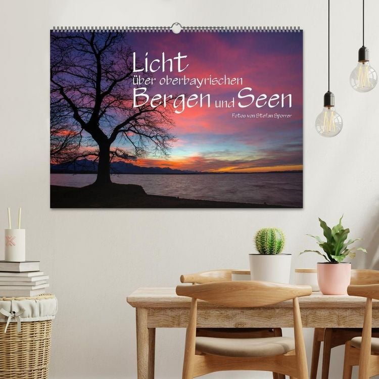 Produktbild: Licht &uuml;ber oberbayrischen Bergen und Seen (Wandkalender 2027 DIN A2 quer), CALVENDO Monatskalender