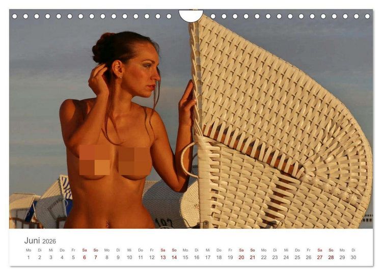 Produktbild: Akt und Meer (Wandkalender 2026 DIN A4 quer), CALVENDO Monatskalender