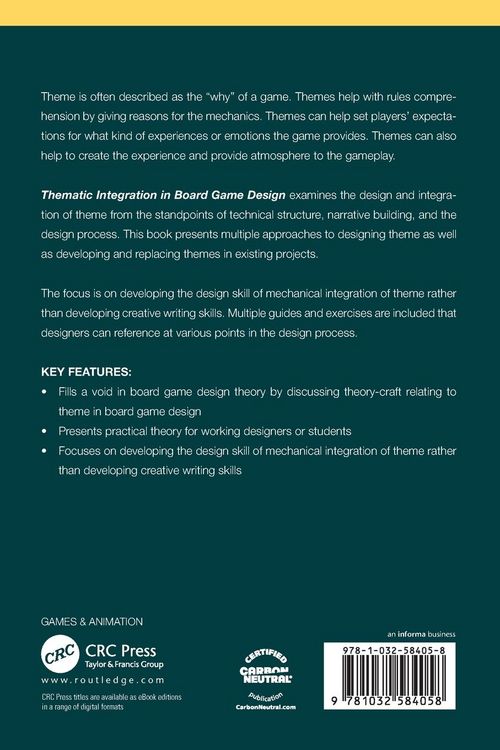 Produktbild: Thematic Integration in Board Game Design