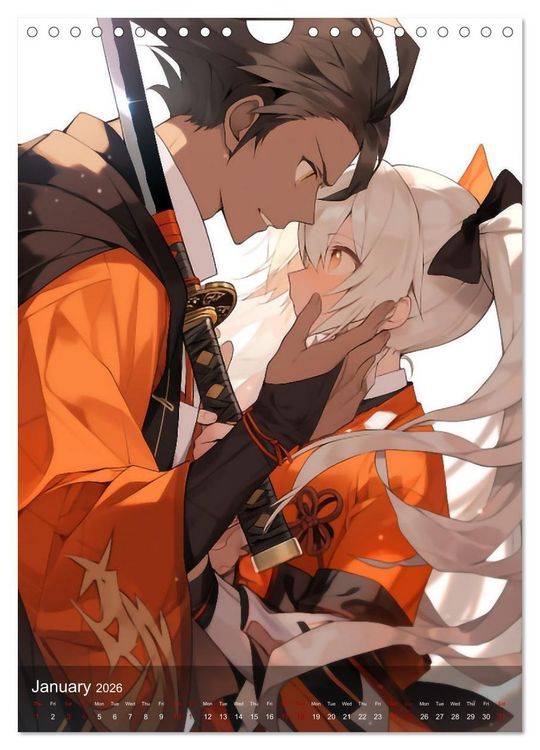 Produktbild: Her Love, His Life and Anime (Wall Calendar 2026 DIN A4 portrait), CALVENDO 12 Month Wall Calendar