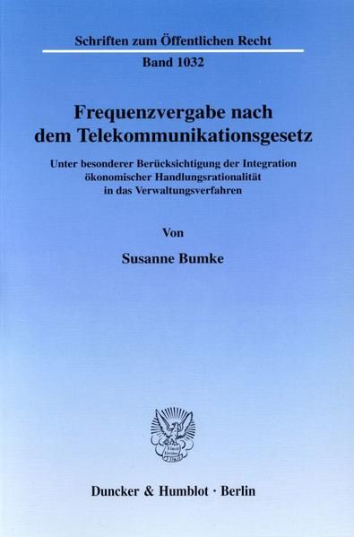 Produktbild: Frequenzvergabe nach dem Telekommunikationsgesetz.