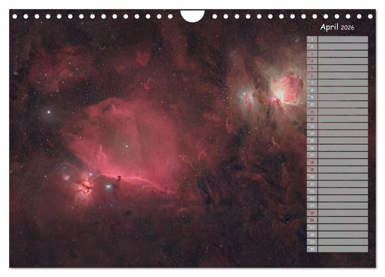 Produktbild: Deep-Sky Amateurastronomie (Wandkalender 2026 DIN A4 quer), CALVENDO Monatskalender