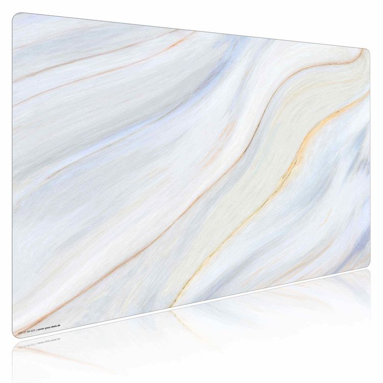 Produktbild: Cover-your-desk Schreibtischunterlage f&uuml;r Kinder und Erwachsene Cremefarbener Marmor, aus hochwertigem Vinyl , 60 x 40 cm
