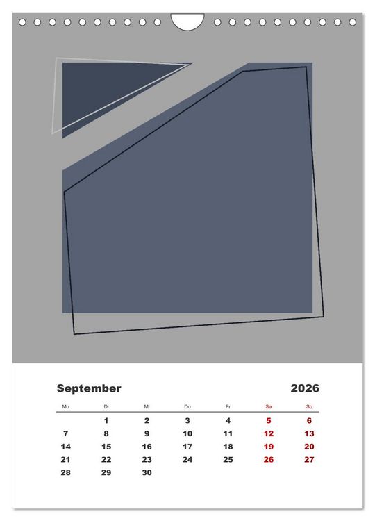 Produktbild: GeoArt - geometrische Formen (Wandkalender 2026 DIN A4 hoch), CALVENDO Monatskalender