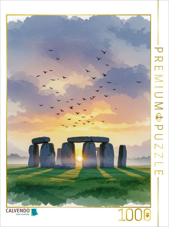 Produktbild: CALVENDO Puzzle Stonehenge - Mythische Steinkreise | 1000 Teile Lege-Gr&ouml;&szlig;e 64x48cm Foto-Puzzle f&uuml;r gl&uuml;ckliche Stunden