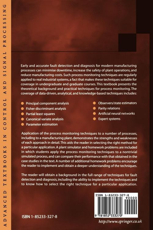 Produktbild: Fault Detection and Diagnosis in Industrial Systems