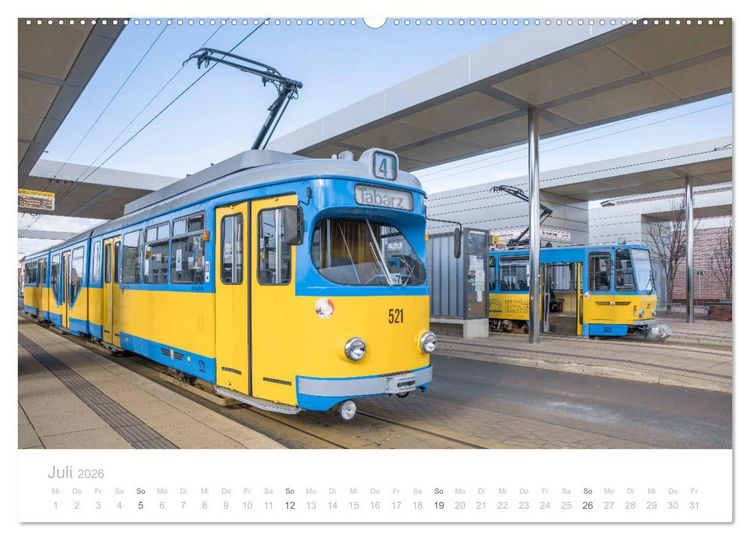Produktbild: Bus, Bahn und Co. - Faszinierende Fahrzeuge (Wandkalender 2026 DIN A2 quer), CALVENDO Monatskalender