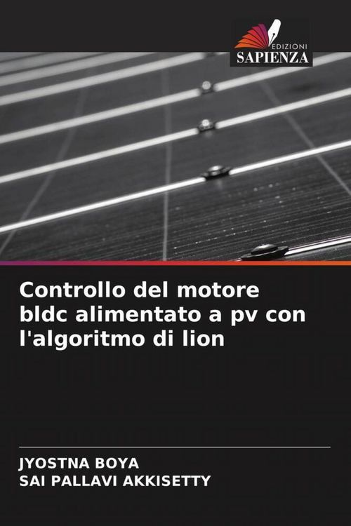 Produktbild: Controllo del motore bldc alimentato a pv con l'algoritmo di lion