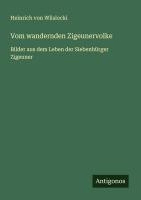 Produktbild: Vom wandernden Zigeunervolke