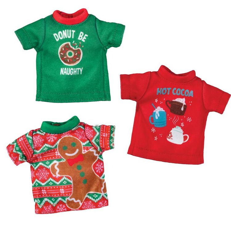 Produktbild: The Elf on the Shelf&reg; Claus Couture&reg; Feiertags-Shirts - 3er Set