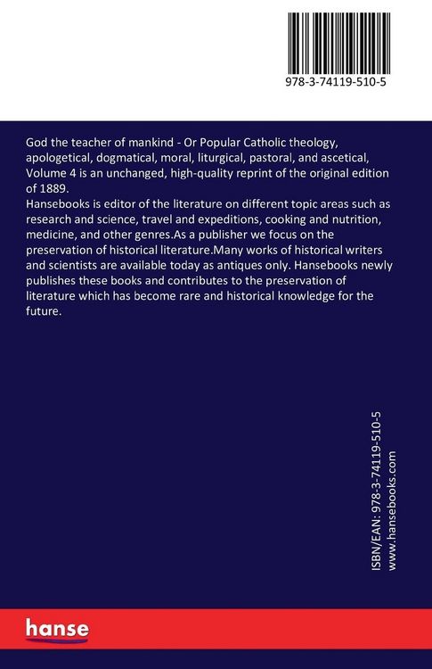 Produktbild: God the teacher of mankind