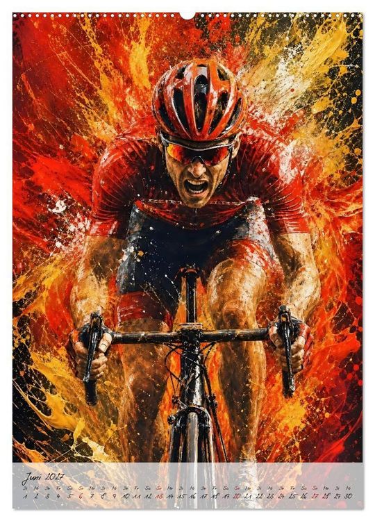 Produktbild: Herzschlag 180 - Wenn Rennradsport zur Kunst wird (hochwertiger Premium Wandkalender 2027 DIN A2 hoch), Kunstdruck in Hochglanz