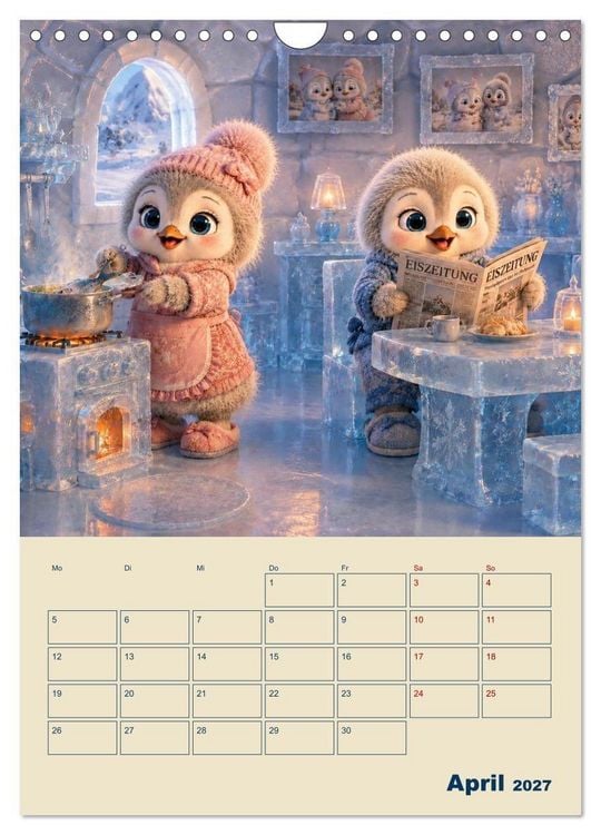 Produktbild: Frostige Fantasiewelten (Wandkalender 2027 DIN A4 hoch), CALVENDO Monatskalender