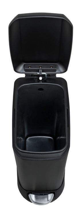 Produktbild: Treteimer Mod. Design 20 L, Easy-Close, Schwarz, mit herausnehmbarem Einsatz