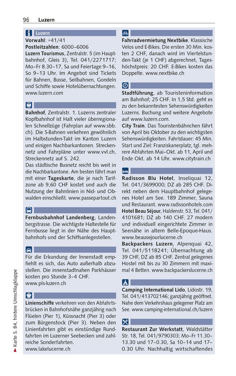 TRESCHER Reiseführer Zentralschweiz
