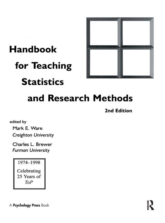 Produktbild: Handbook for Teaching Statistics and Research Methods