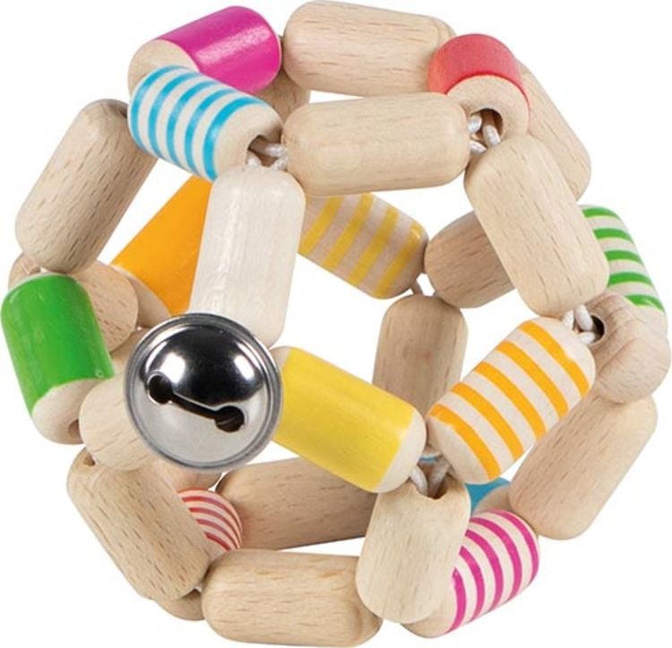 Produktbild: Goki 65255 - Greifling Elastik Ball, gestreift