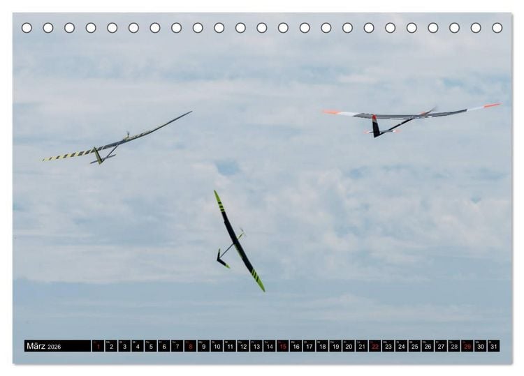 Produktbild: Modellflugkalender 2026 (Tischkalender 2026 DIN A5 quer), CALVENDO Monatskalender