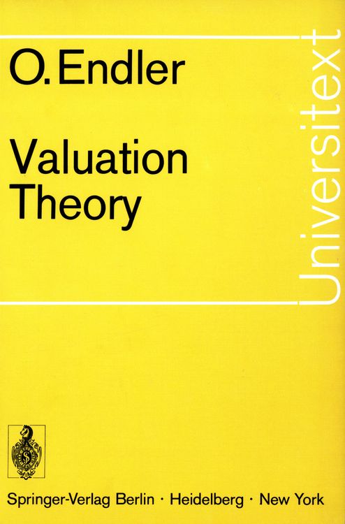 Produktbild: Valuation Theory