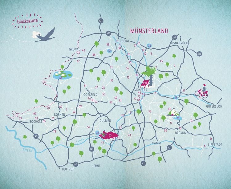 Produktbild: Blaue Gl&uuml;cksorte im M&uuml;nsterland
