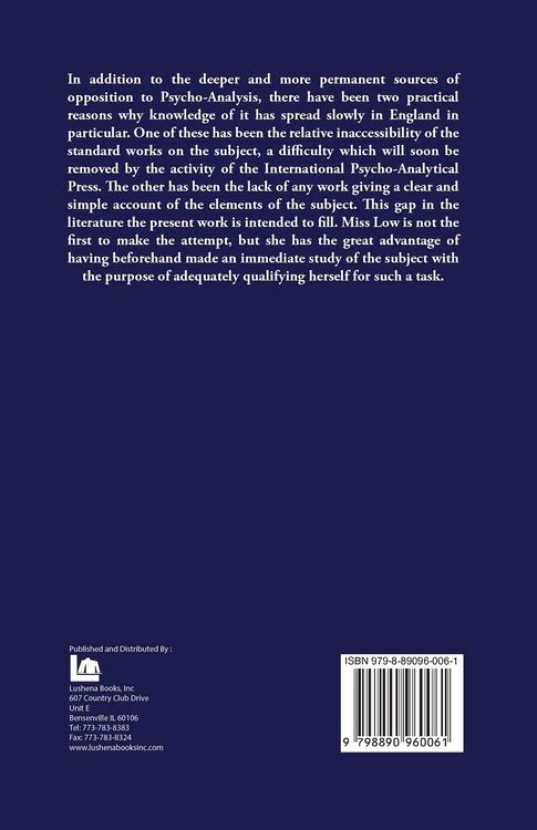 Produktbild: Psycho-Analysis A Brief Account of the Freudian Theory