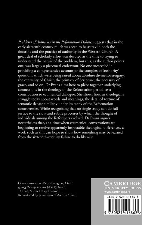 Produktbild: Problems of Authority in the Reformation Debates