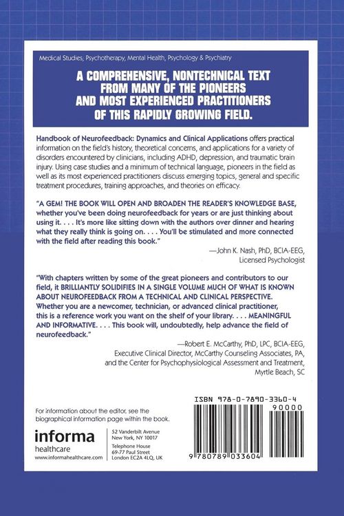 Produktbild: Handbook of Neurofeedback