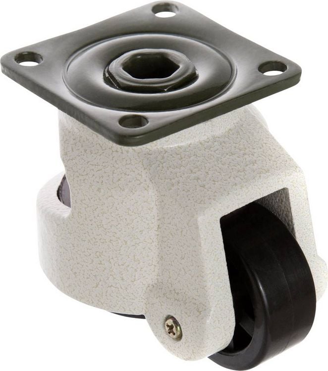 Produktbild: TOOLCRAFT TO-5137962 Lenkrolle 50 mm nivelierbar mit Anschraubplatte Tragf&auml;higkeit (max.): 250 kg