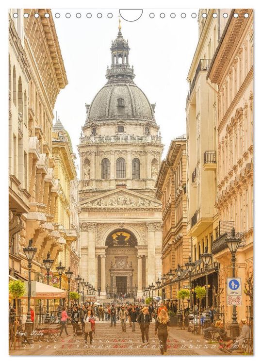 Produktbild: Budapest - Ein malerischer Spaziergang (Wandkalender 2026 DIN A4 hoch), CALVENDO Monatskalender