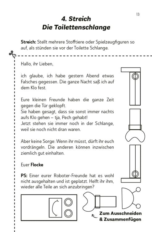 Produktbild: Die lustigsten Wichtelbriefe f&uuml;r Kinder | Zum Ausschneiden & sofort Verwenden | Interaktives Adventskalender-Buch