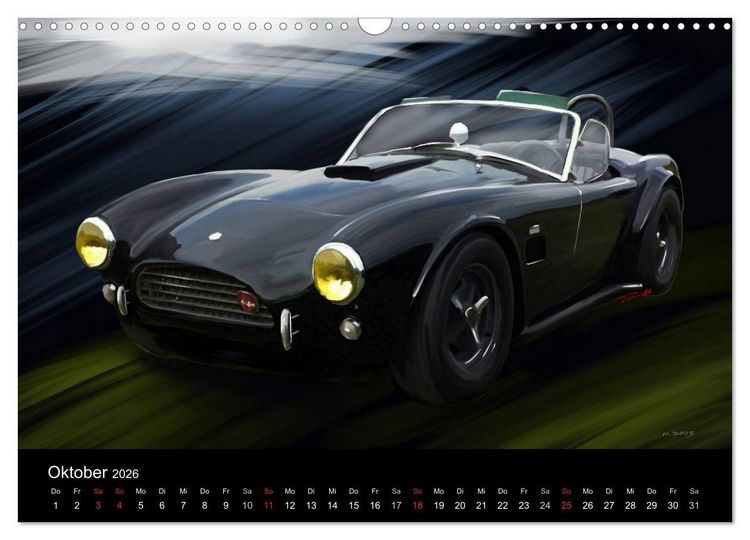 Produktbild: Classic Car Art by Reinhold Art&acute;s (Wandkalender 2026 DIN A3 quer), CALVENDO Monatskalender