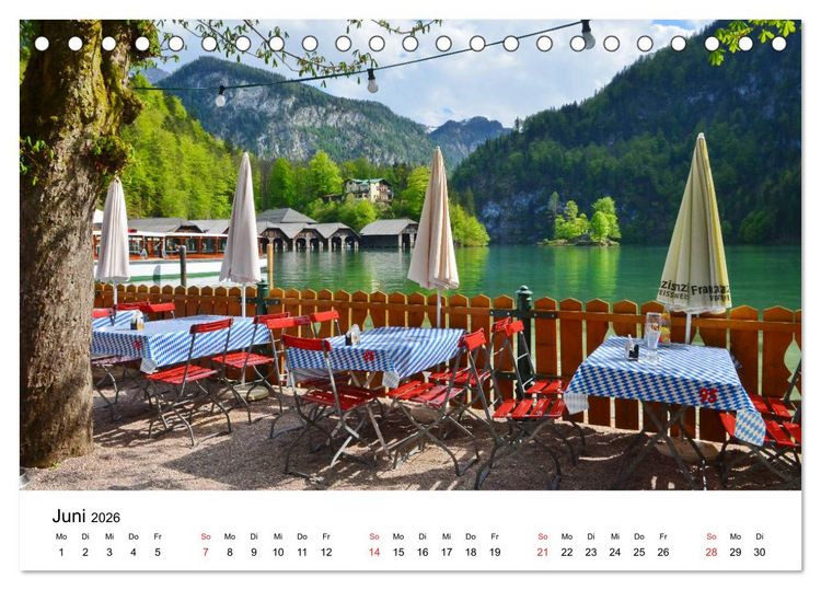 Produktbild: Im Land des K&ouml;nigssees (Tischkalender 2026 DIN A5 quer), CALVENDO Monatskalender
