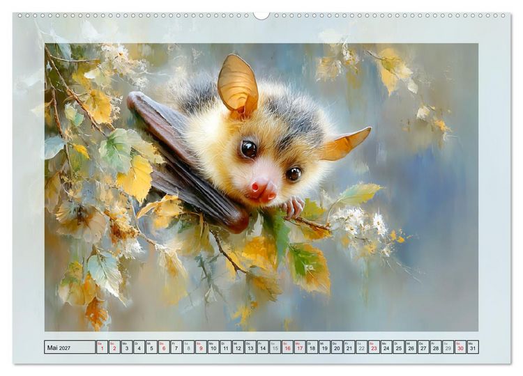 Produktbild: Flughunde. Anmut in stimmungsvollen Naturszenen (Wandkalender 2027 DIN A2 quer), CALVENDO Monatskalender